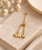 Gold Plated Flower Chain Ring