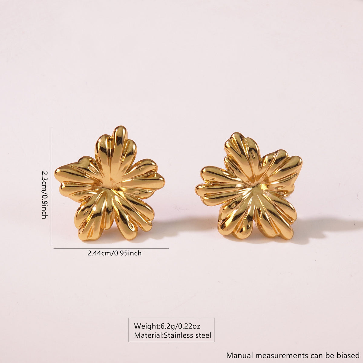 Mini Flower Stainless Steel Earrings
