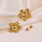 Mini Flower Stainless Steel Earrings