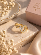 Heart Stone Demi Fine Ring