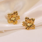 Mini Flower Stainless Steel Earrings