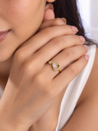 Heart Stone Demi Fine Ring