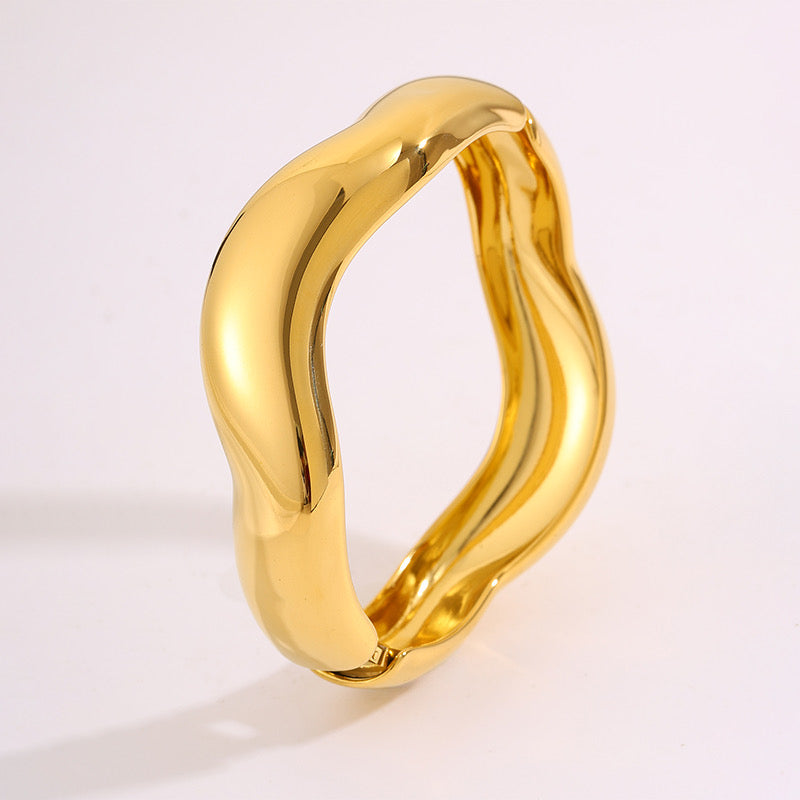 Anti-Tarnish waves Bracelet