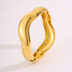 Anti-Tarnish waves Bracelet