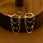 Tassel Dangling Earrings Gold Plated