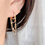 Tassel Dangling Earrings Gold Plated