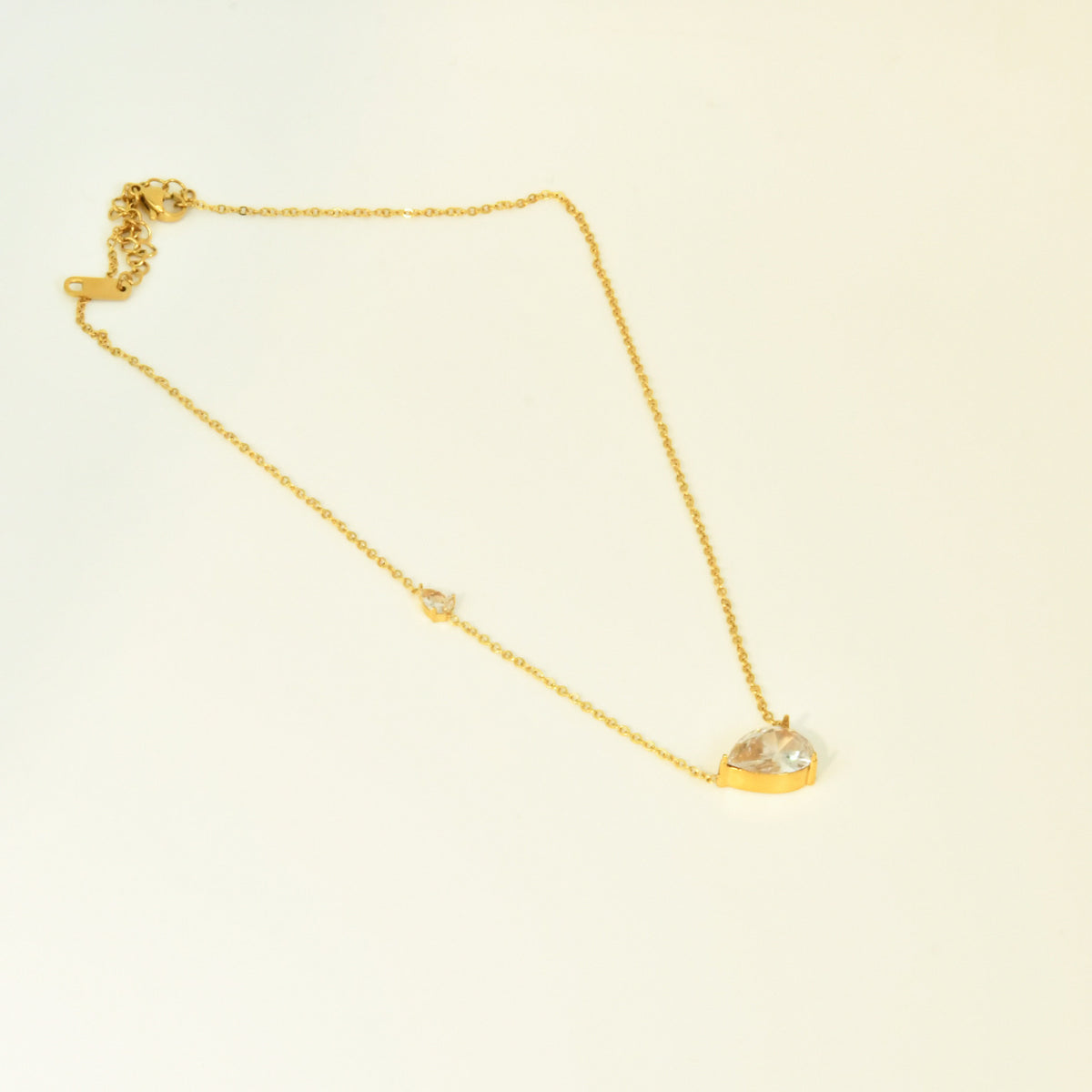 Water Droplets Necklace 18k Gold Plated
