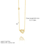 Water Droplets Necklace 18k Gold Plated