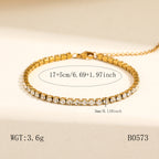 Geometric Waterproof Bracelet 18k Fold Plated